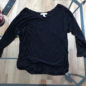 Black quarter sleeve shirt